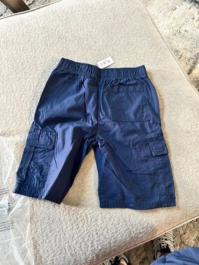 The Children’s PLACE Boys Navy Cargo Shorts with Elastic Waist